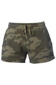Ladies Forest Camo Heather Shorts